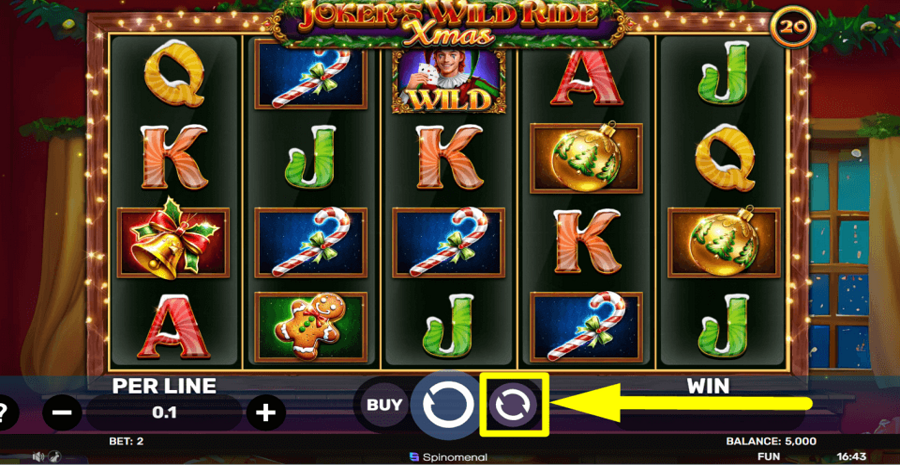 Jokers Wild Ride Xmas Autoplay Feature