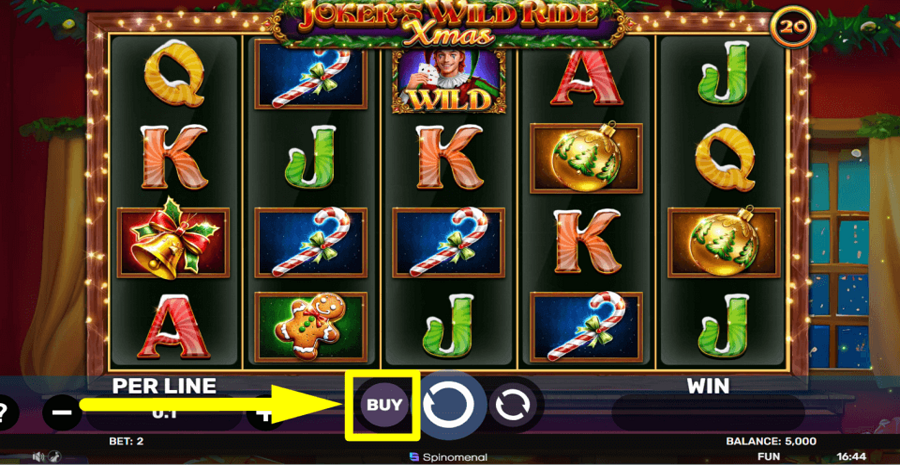 Jokers Wild Ride Xmas Buy Feature