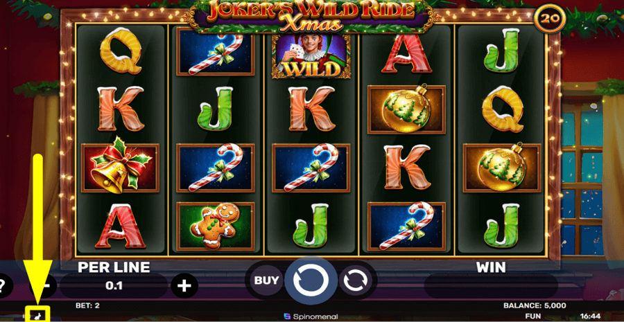 Jokers Wild Ride Xmas Turbo Feature