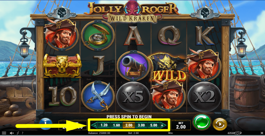 Jolly Roger Wild Kraken Bet Value