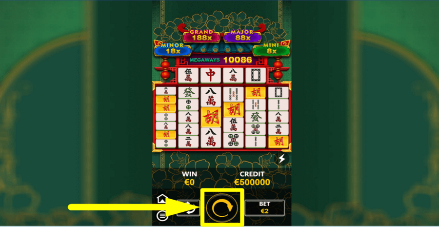 Jp Mahjong 2 Spin Button
