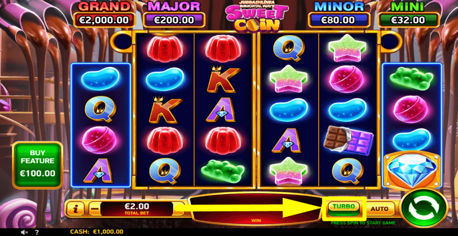 Juegaenlinea Immortal Ways Sweet Coin Turbo Feature