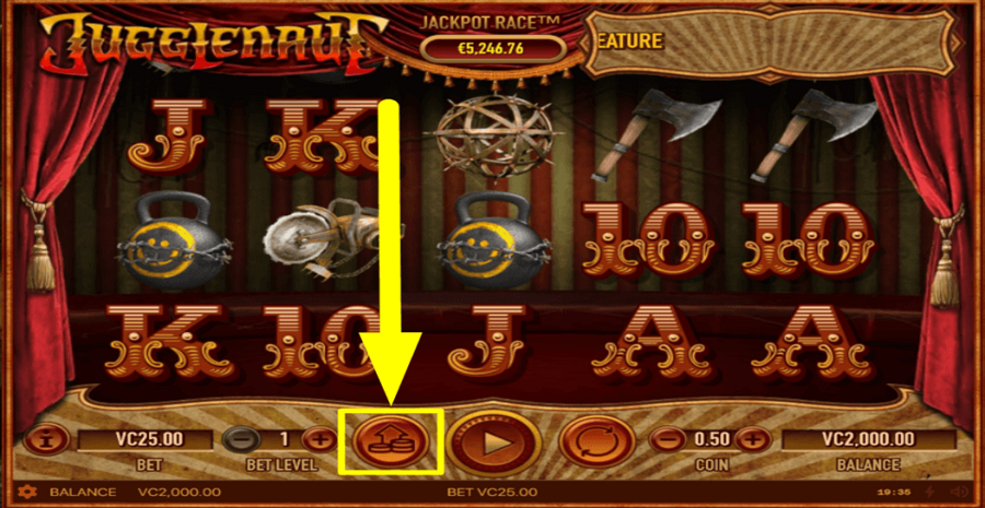 Jugglenaut Max Bet