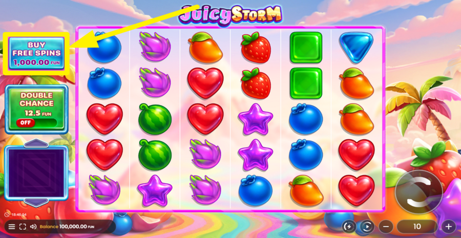 Juicy Storm Buy Bonus