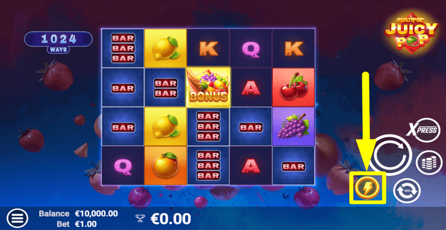 Juicypop Fast Play Feature