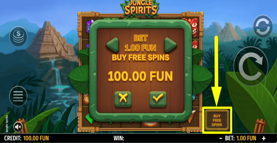 Jungle Spirits Buy Feature