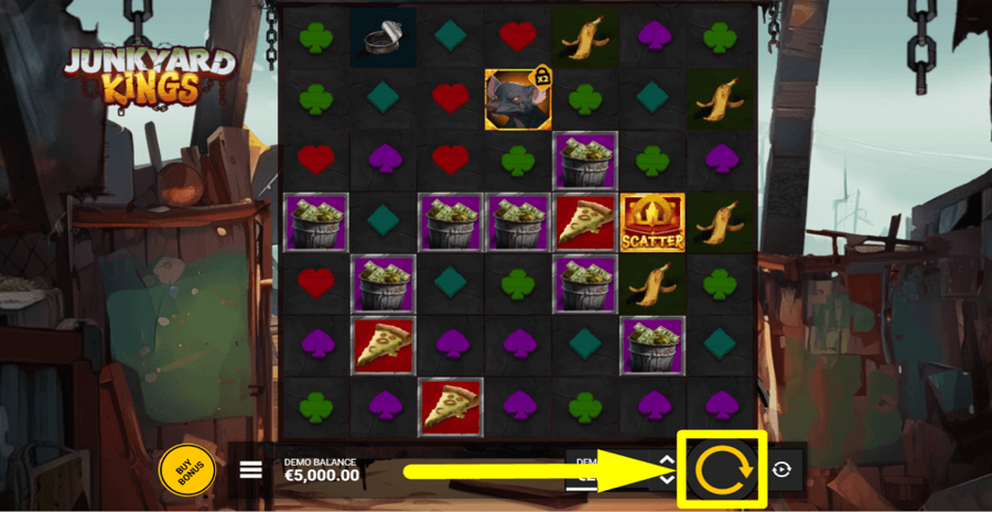 Junkyard Kings Spin Button