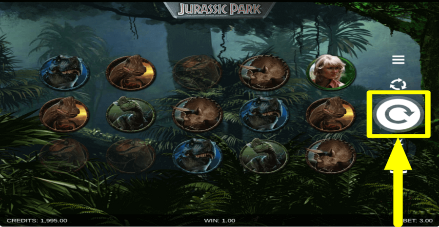 Jurassic Park Spin Button