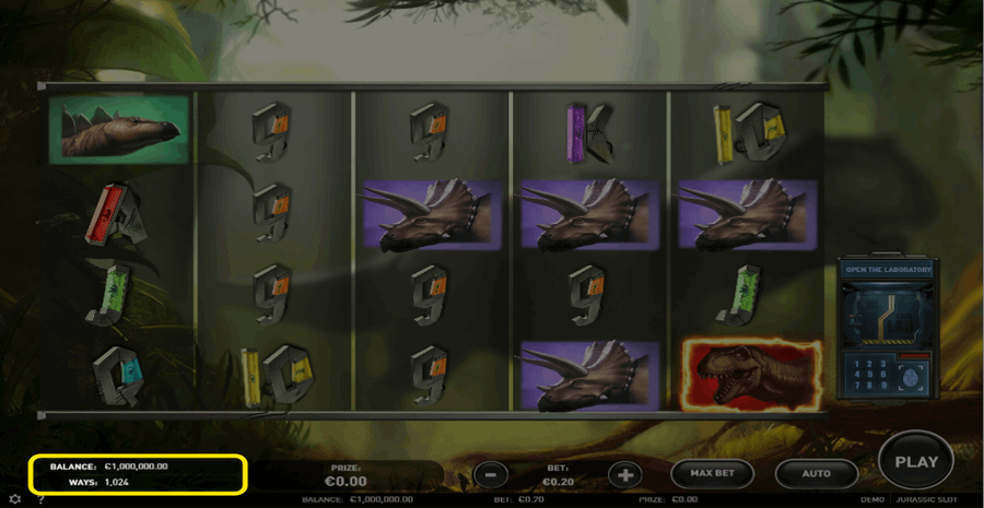 Jurassic Slot Paylines