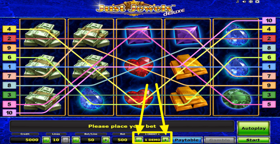 Just Jewels Deluxe Adjust Credit Value