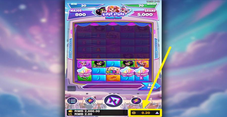 K Pup Stars Daebak Reels Adjust Bet