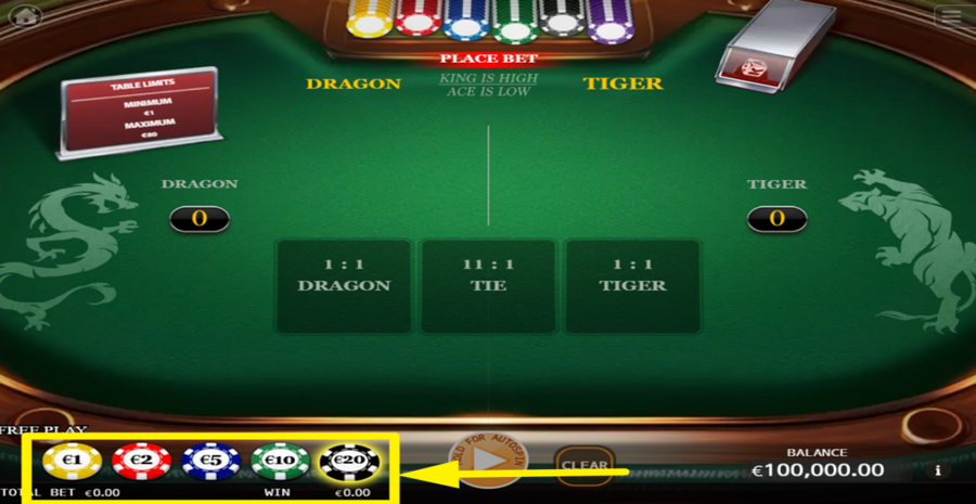 Ka Gaming Dragon Tiger Adjust Bet