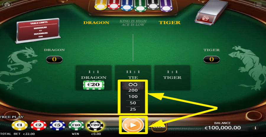 Ka Gaming Dragon Tiger Autoplay