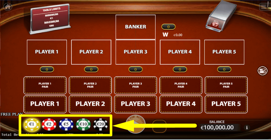 Ka Gaming Pok Deng Bet Value
