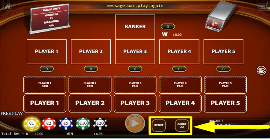 Ka Gaming Pok Deng Rebet Feature