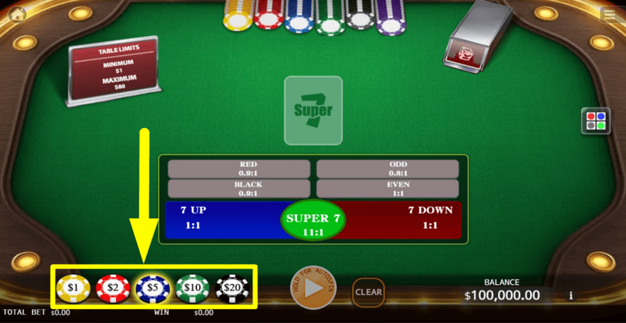 Ka Gaming Super 7 Bet Value