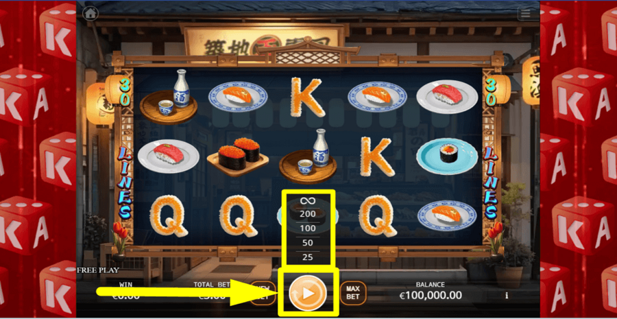 Ka Gaming Sushi Autoplay Feature