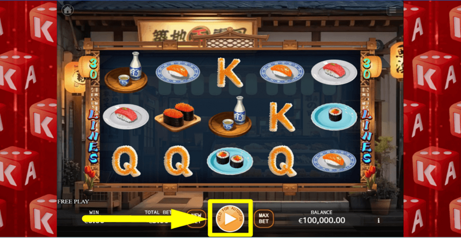 Ka Gaming Sushi Play Button