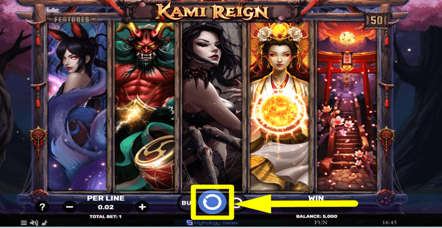 Kami Reign Spin Button