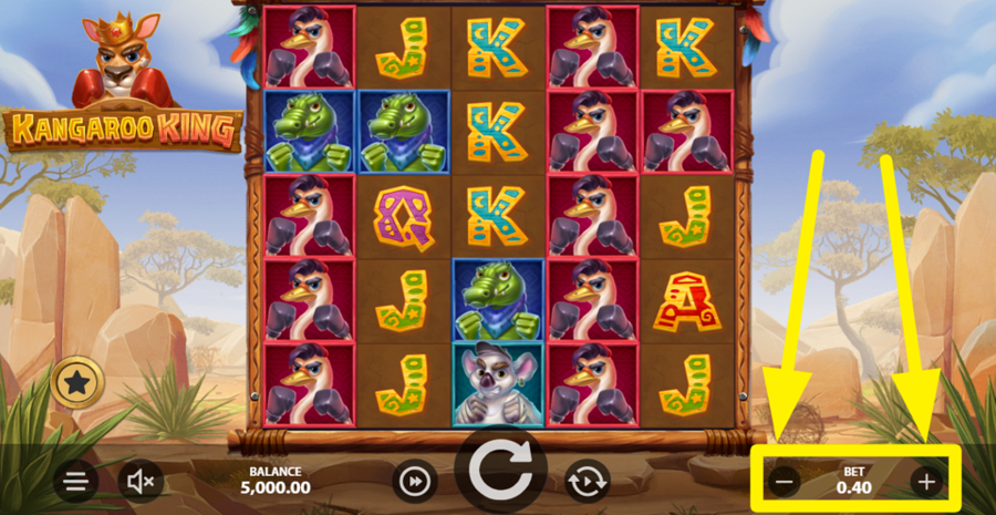 Kangaroo King Adjust Bet