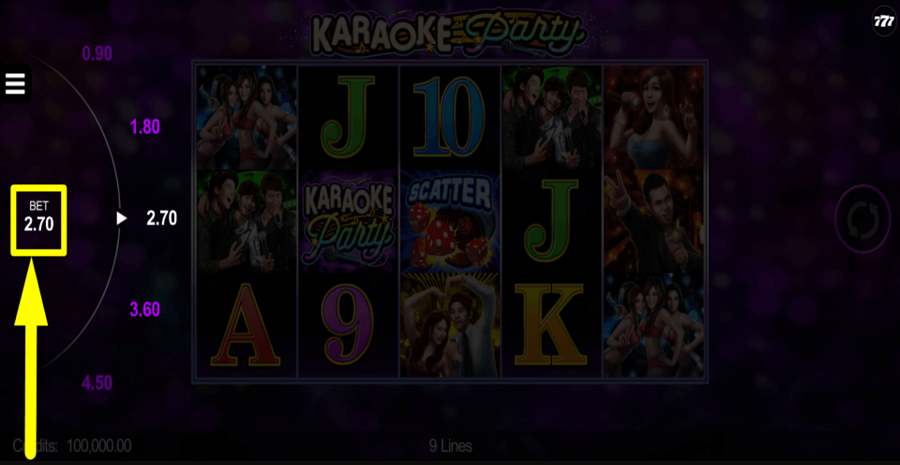 Karaoke Party Bet Value