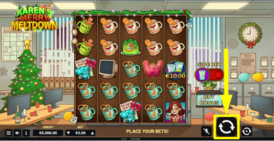 Karens Merry Meltdown Spin Button