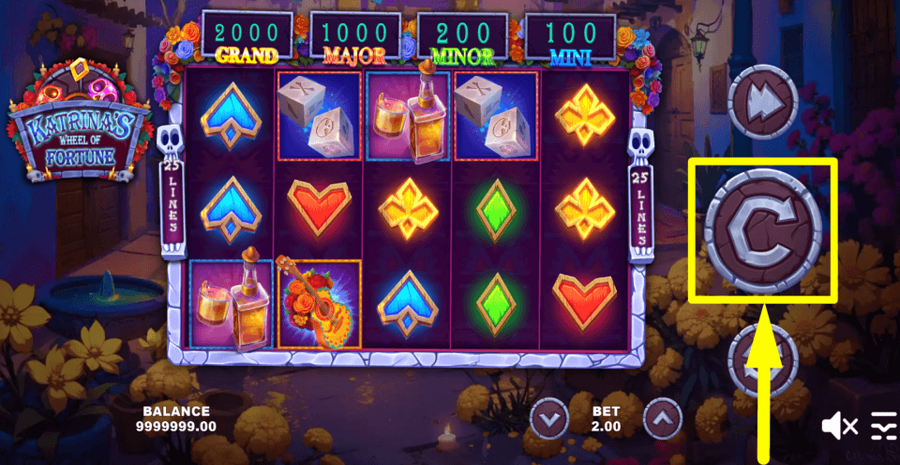 Katrinas Wheel Of Fortune Spin Button