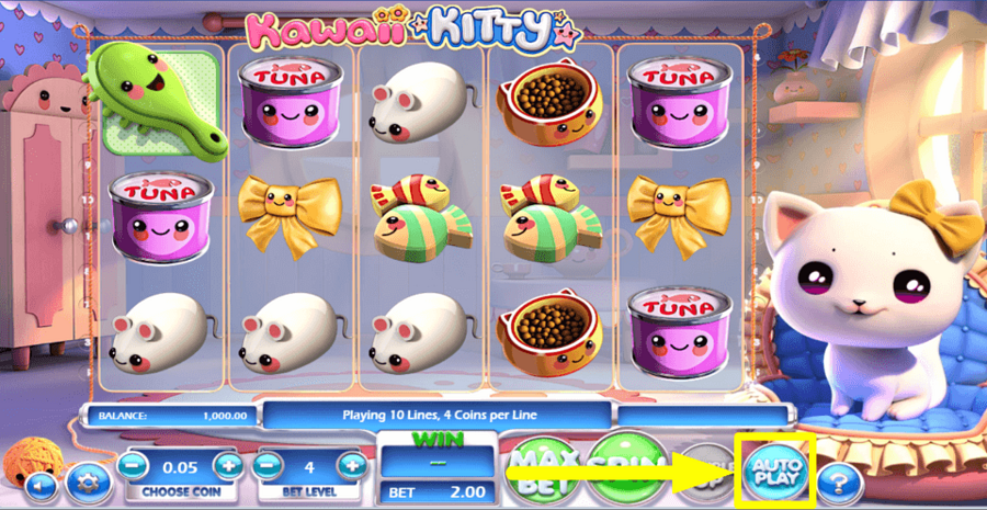 Kawaii Kitty Autoplay Feature