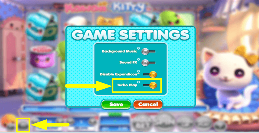 Kawaii Kitty Turbo Play Feature