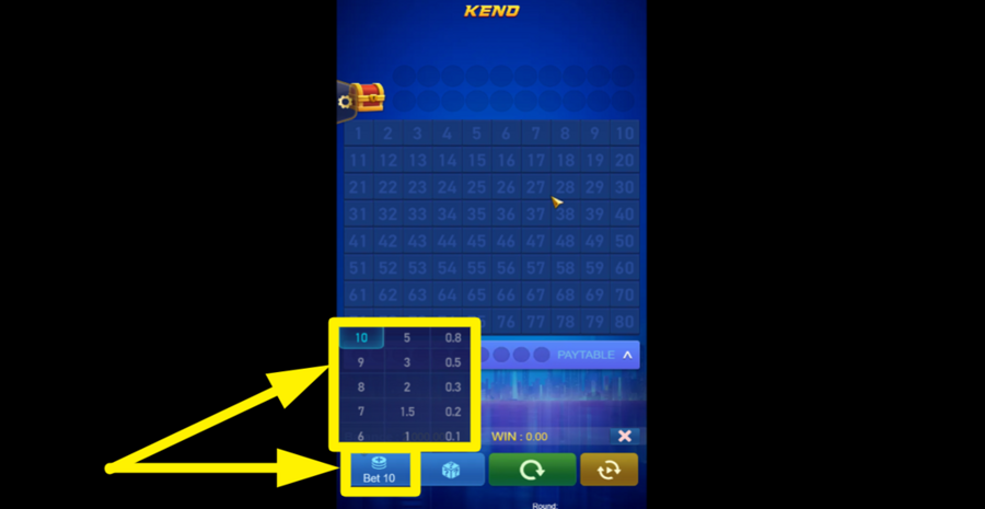 Keno Bonus Number Choose Bet