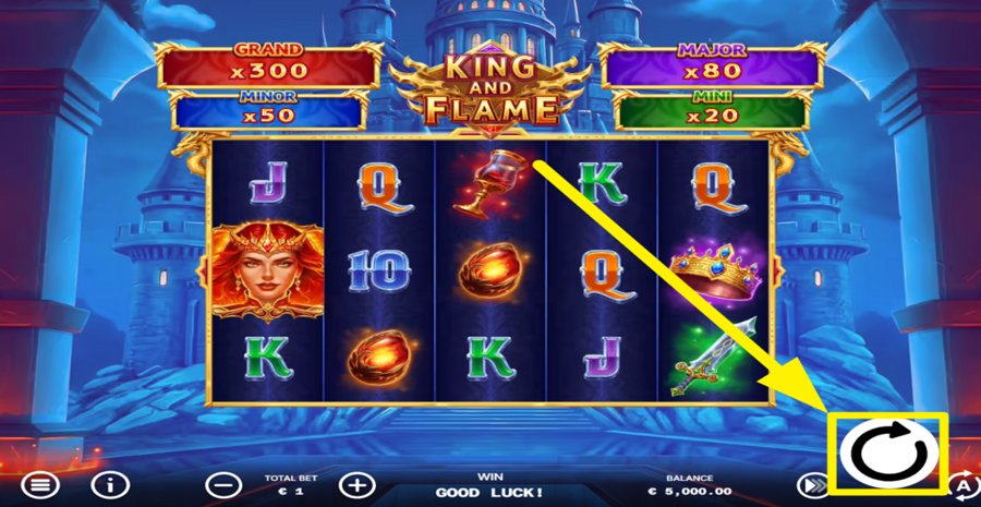 King And Flame Spin