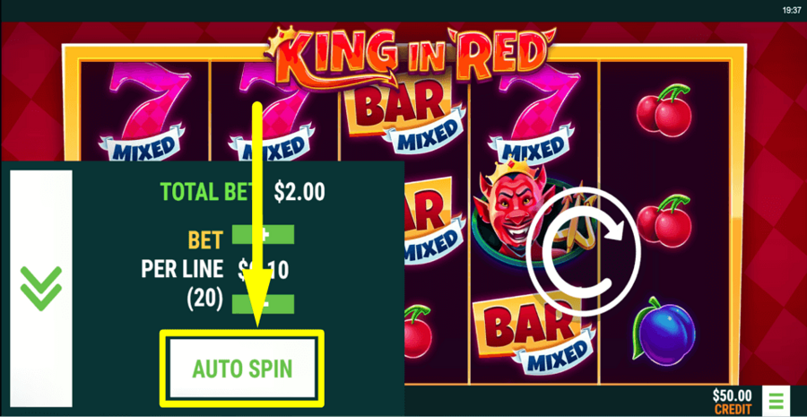King In Red Autoplay Feature
