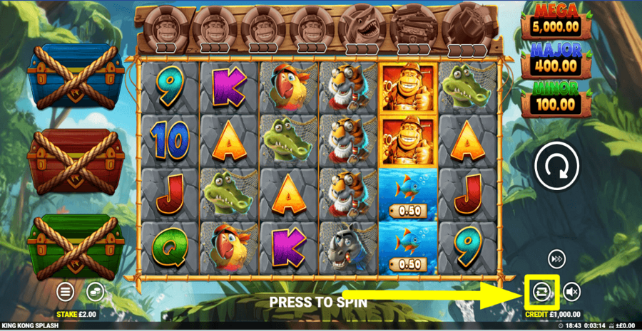 King Kong Splash Autoplay Feature