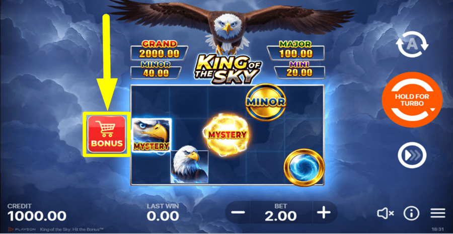 King Of The Sky Hit The Bonus Bonus Feature
