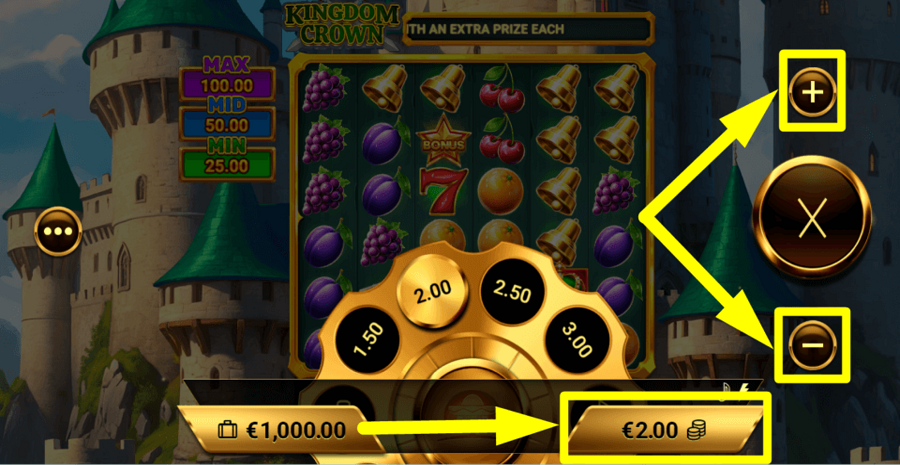 Kingdom Crown Bet Value