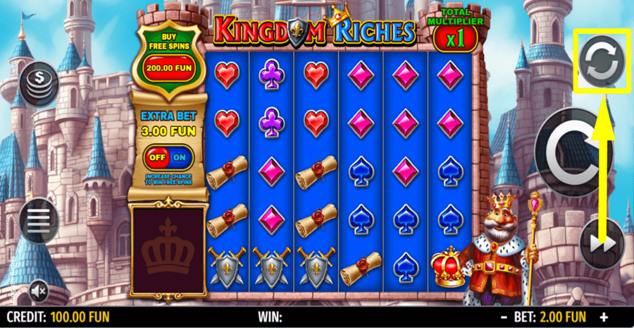 Kingdom Riches Autoplay Feature