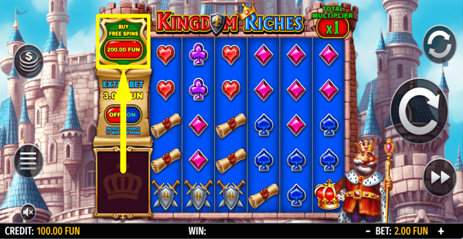 Kingdom Riches Buy Feature