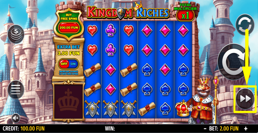 Kingdom Riches Turbo Feature