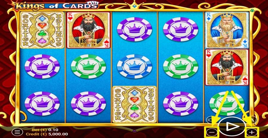 Kings Of Cards Adjust Bet