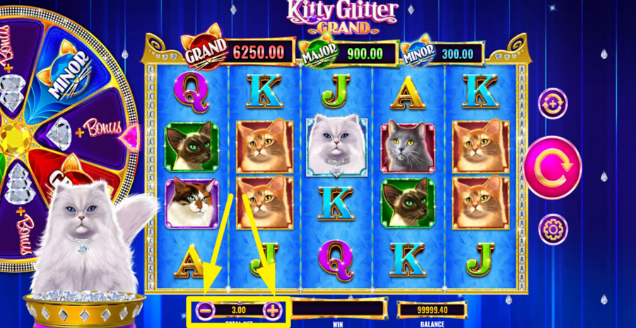 Kitty Glitter Grand Adjust Bet
