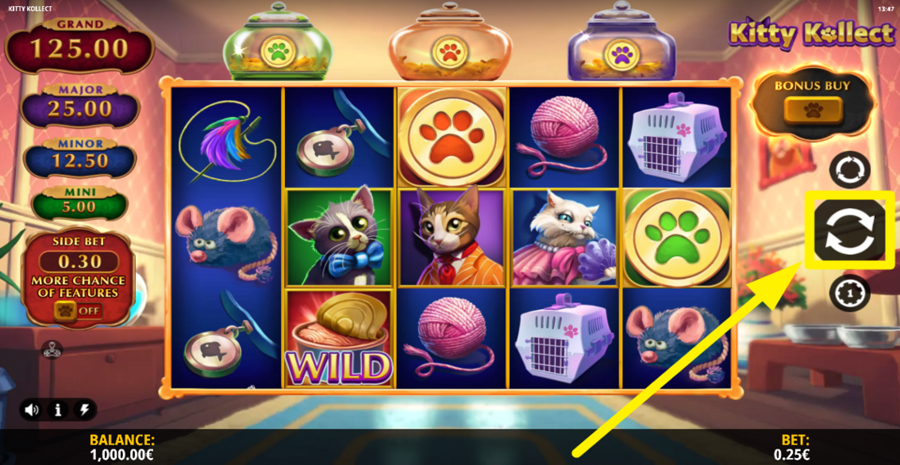 Kitty Kollect Spin Button