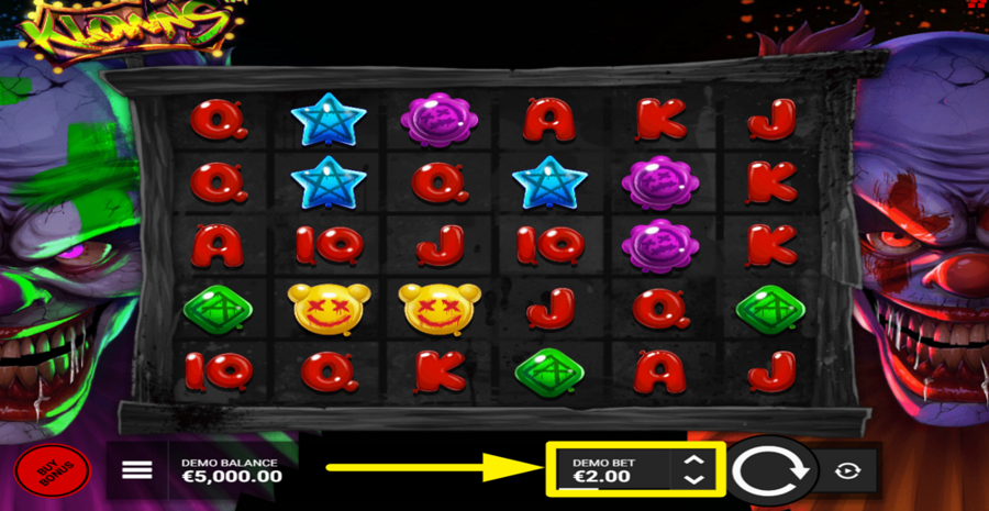 Klowns Adjust Bet