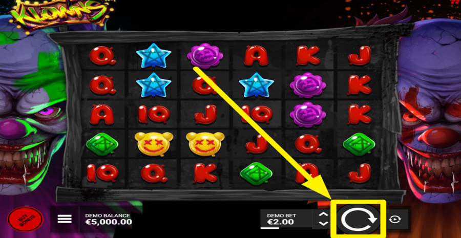 Klowns Spin Button