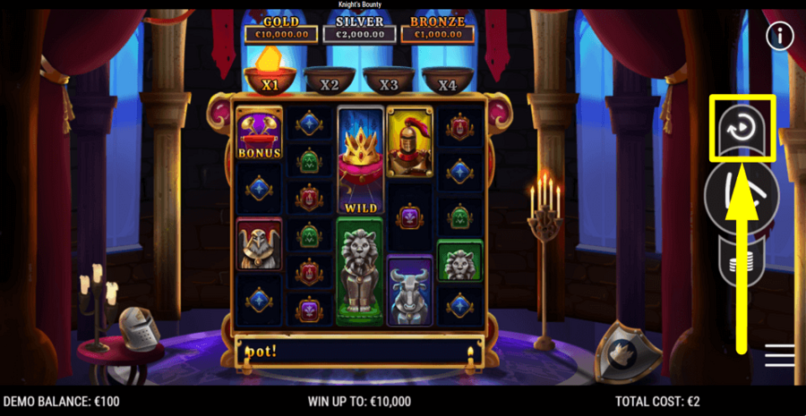 Knights Bounty Autoplay Feature