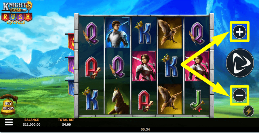 Knights Gold Rush Bet Value