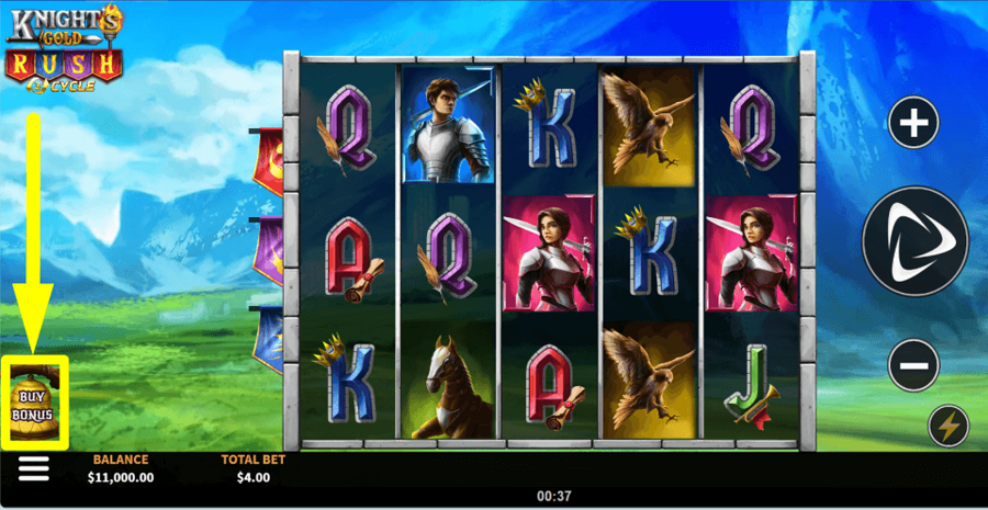 Knights Gold Rush Buy Feature
