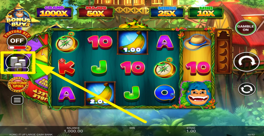 Kong It Up Large Adjust Bet