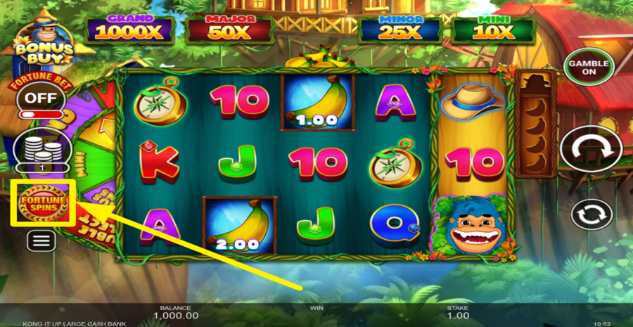 Kong It Up Large Fortune Spins