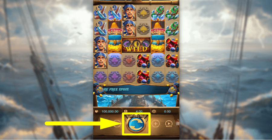 Kraken Gold Rush Spin Button