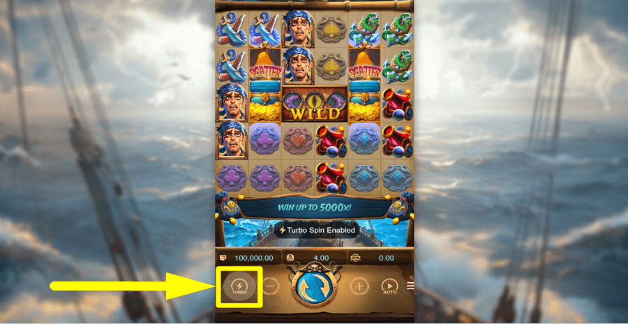 Kraken Gold Rush Turbo Feature